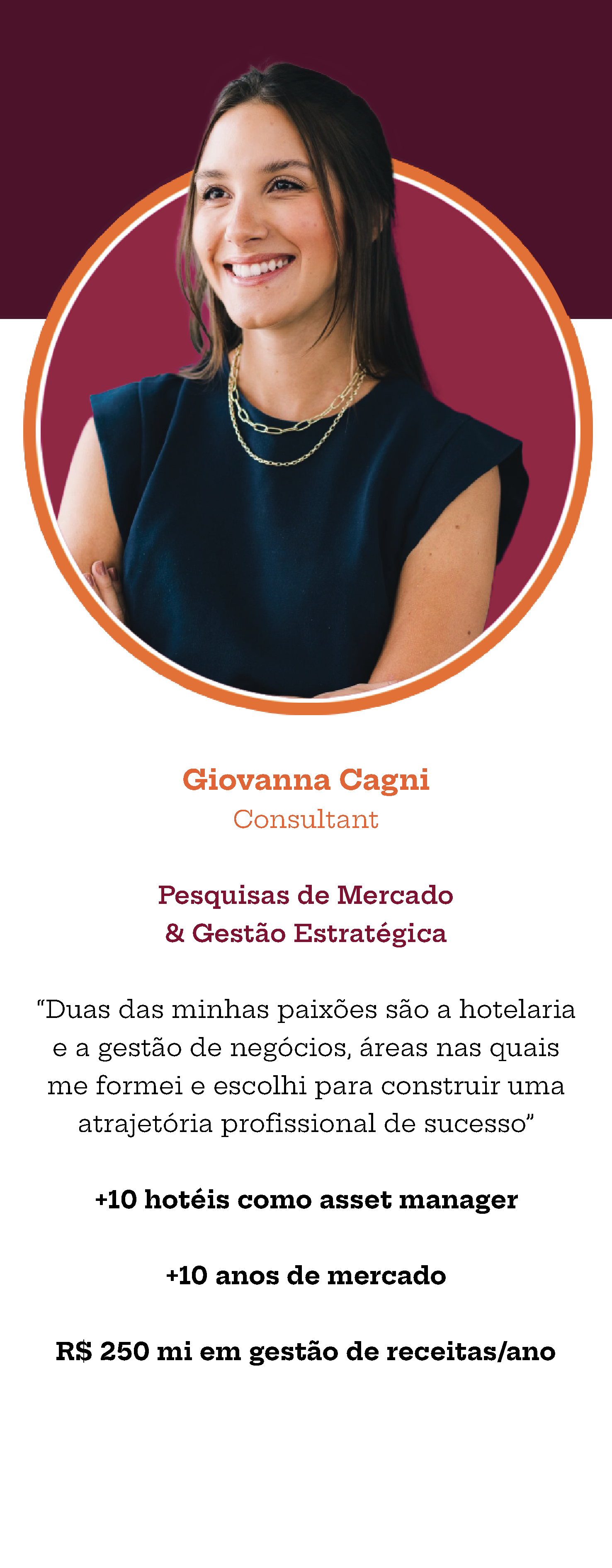 Giovanna Cagni asset manager hoteis hotelaria